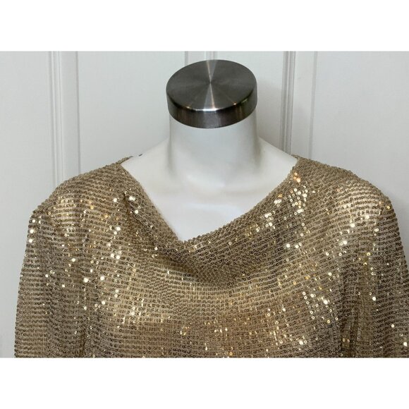 Dorothee Schumacher Gold Sequin Shimmering Dreams Midi Dress, Size 4, $1250 NWT! - Picture 4 of 15